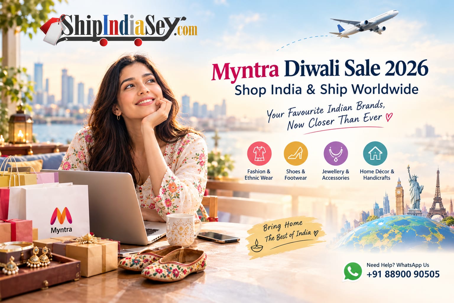 Myntra Diwali Sale 2026: Shop India & Ship Worldwide