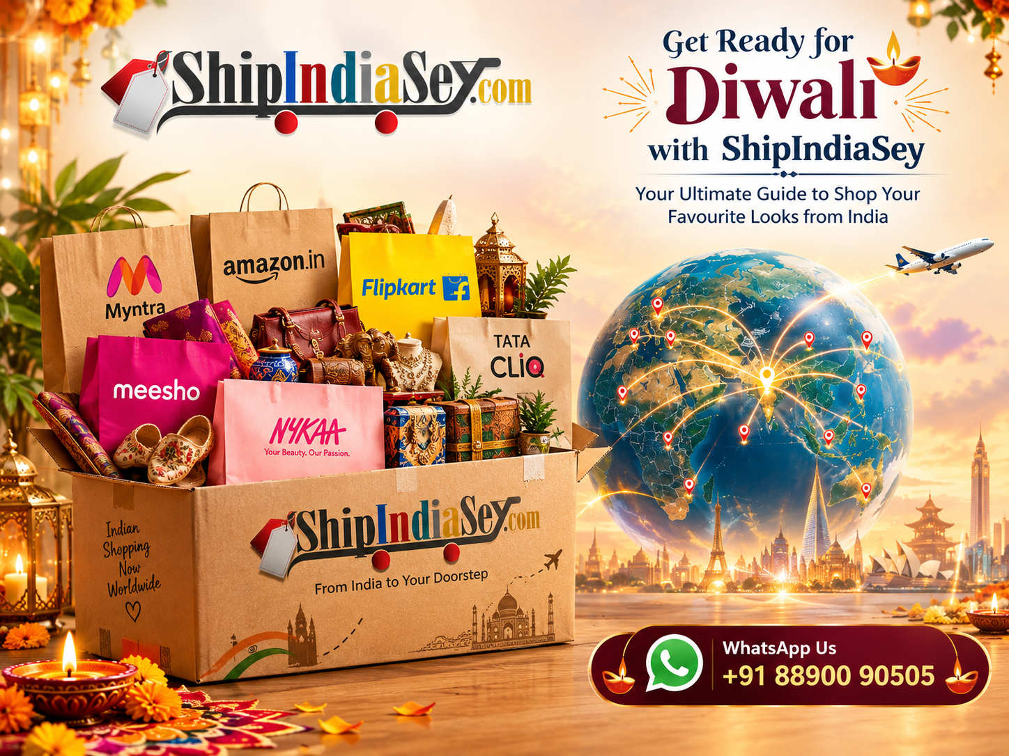Buy Diwali Clothes from India and Ship Them Worldwide with ShipIndiaSey